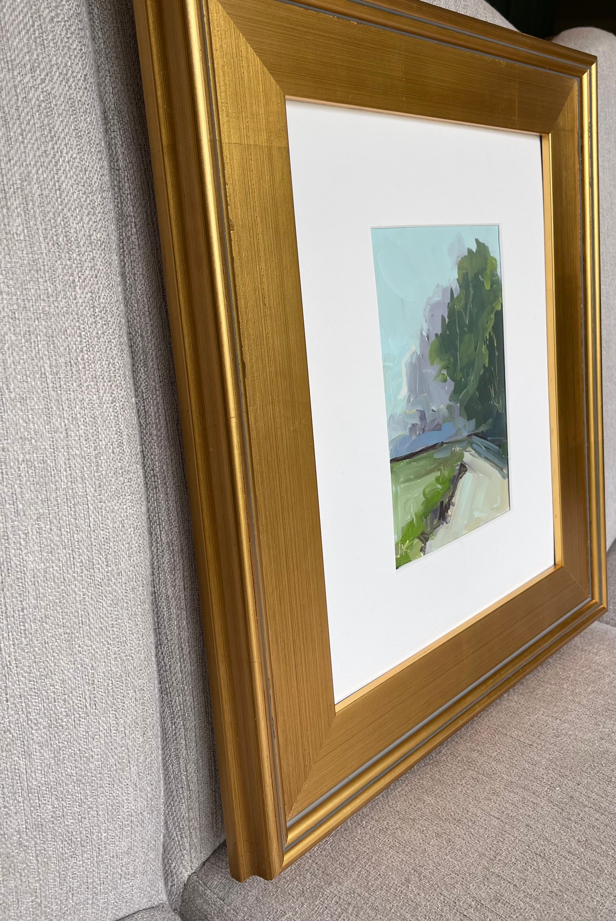 Gold Frame Landscape Oil Painting Fine Art Original Gallery Etsy