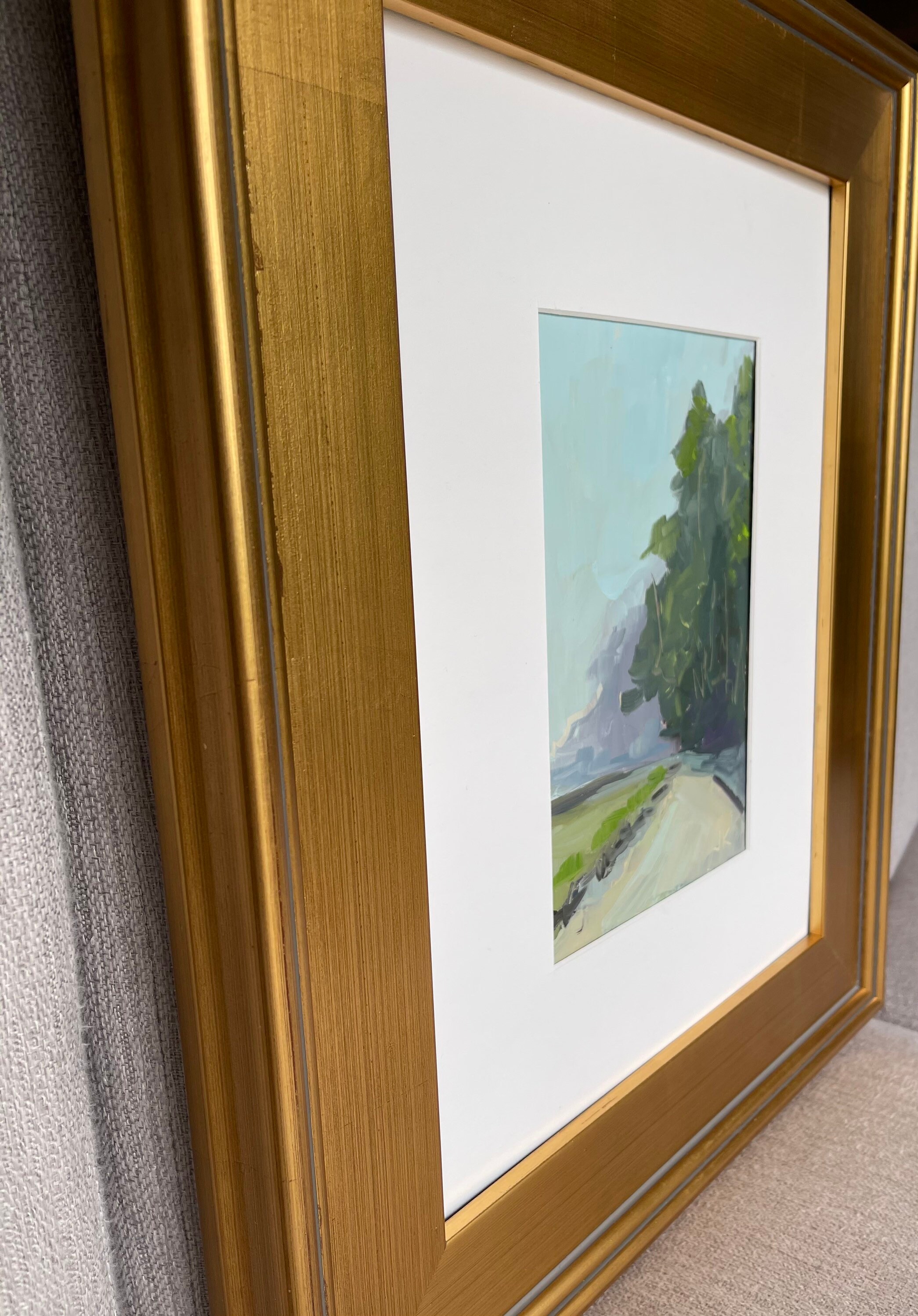 Gold Frame landscape Painting Impressionist Gallery Wall Etsy