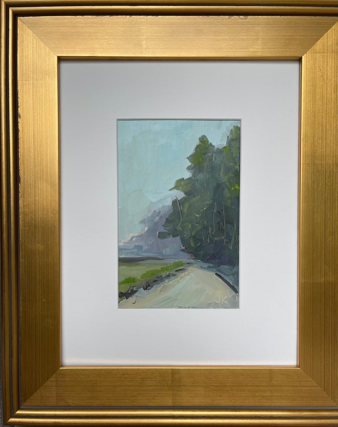 Gold Frame landscape Painting Impressionist Gallery Wall Etsy