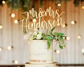Customized Wedding Cake Topper, Personalized Cake Topper for Wedding, Custom Wedding Cake Topper, Mr and Mrs Cake Topper, Monogram topper