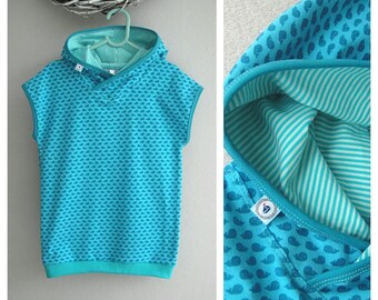 Kapuzenshirt,Gr.110,Wale,türkisblau,petrol