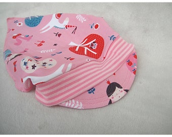 Schirmkopftuch ,KU 45-47 cm ,rosa/Einhorn