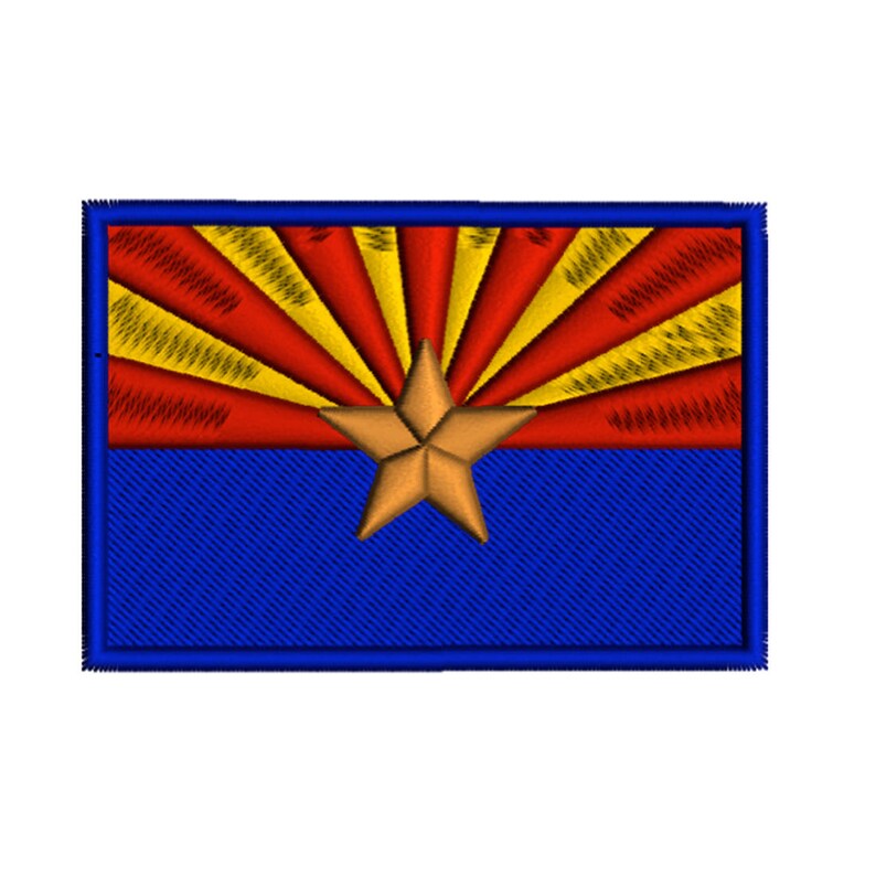 Arizona state flag machine embroidery design digital instant  etsy