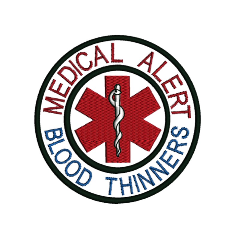 Blood Thinners Medical Alert Medication Awareness Condition Etsy