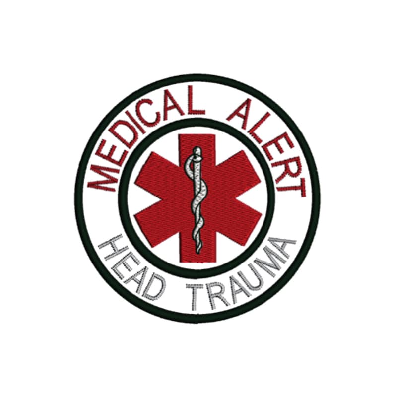 Head Trauma Medical Alert Symbol Awareness Condition Alerts Etsy