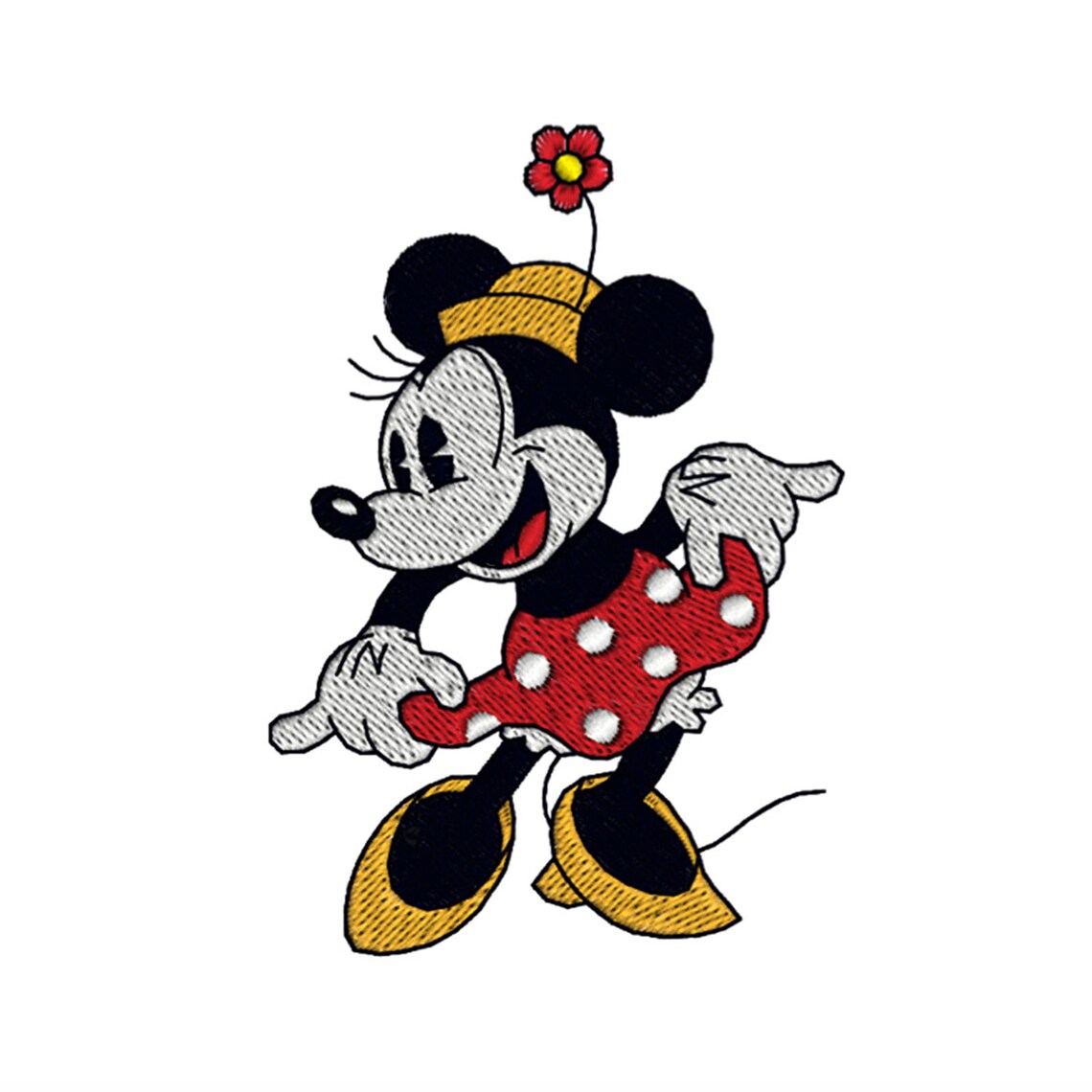 Minnie Mouse Machine Embroidery Design Set of 7 Digital Etsy