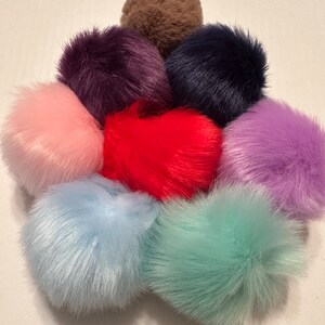 3inch 8cm Faux Fur Pom Pom