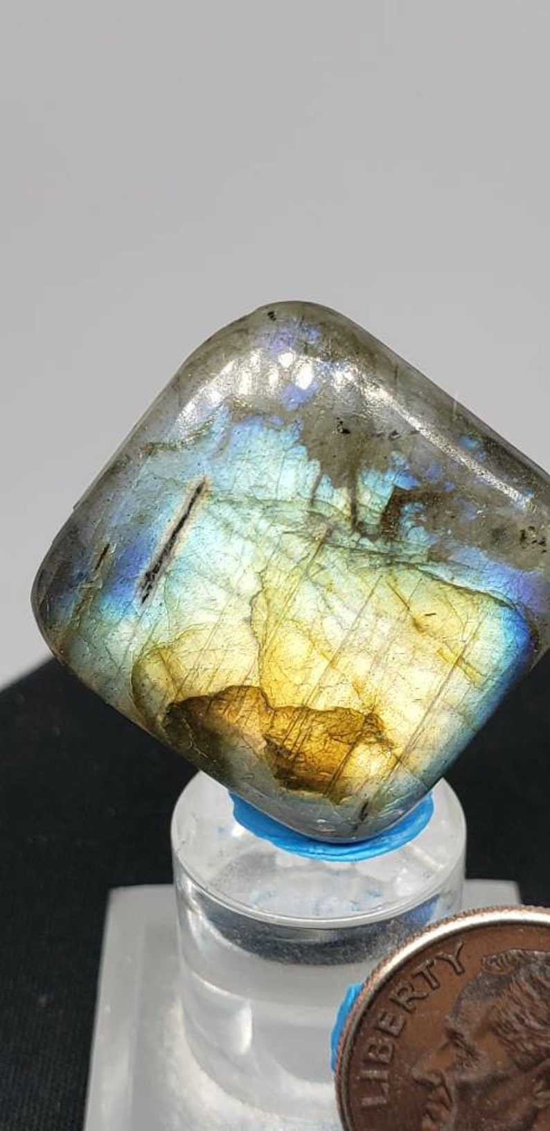 Square labradorite cabochon