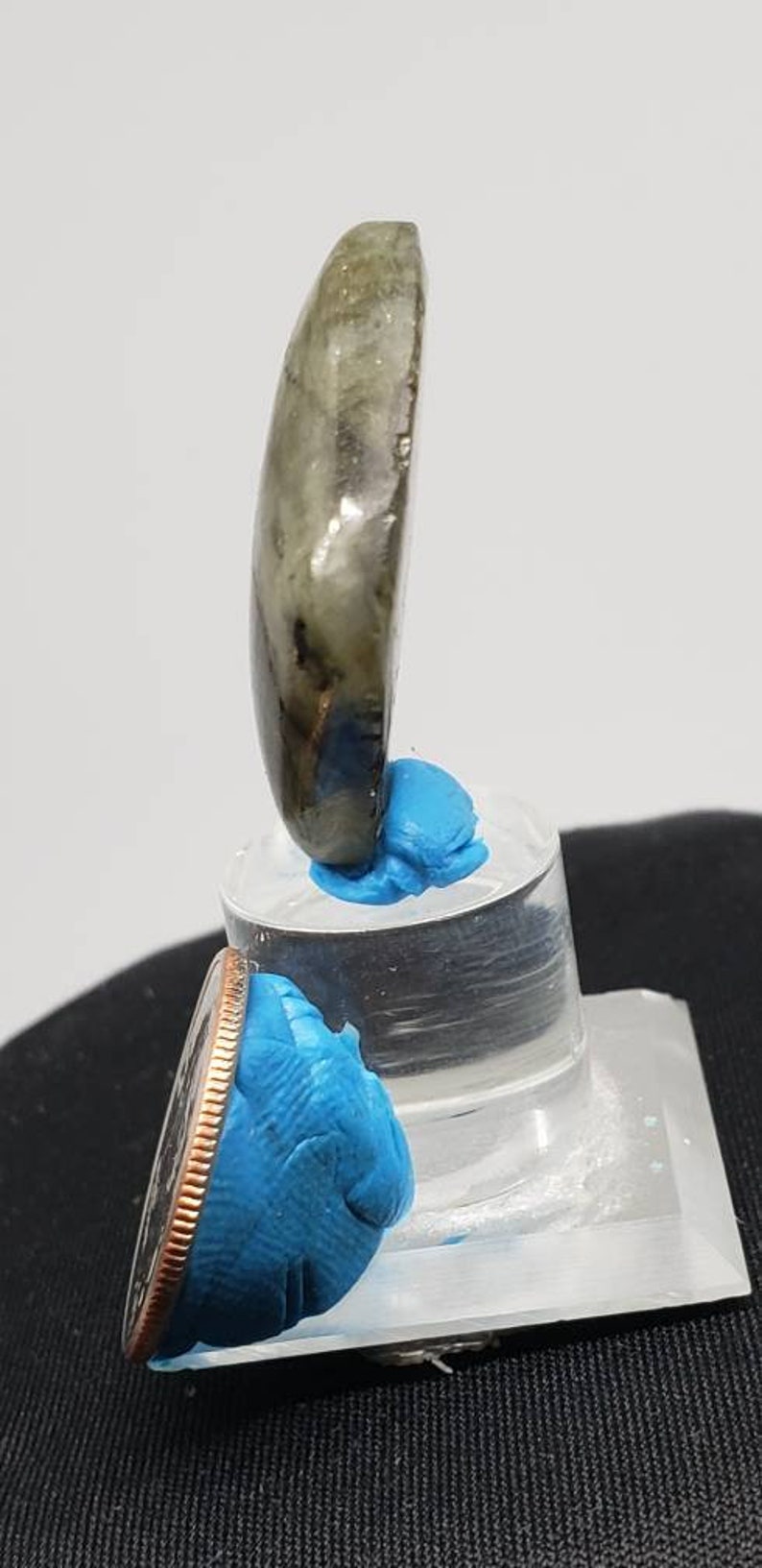 Square labradorite cabochon