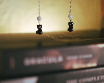 Black Cat Earrings