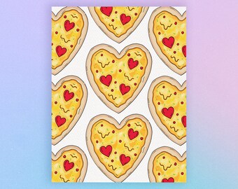 You Got A Pizza My Heart Card - Love Card - Anniversary Card - I love you - Pizza Pun - Boyfriend - Girlfriend