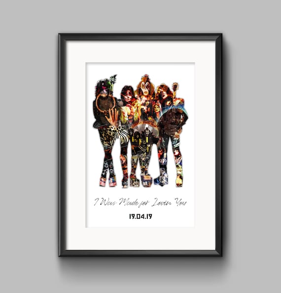 Personalised Kiss Poster I Was Made For Lovin You Print Etsy Personalised Kiss Poster I Was Made For Lovin You Print Etsy