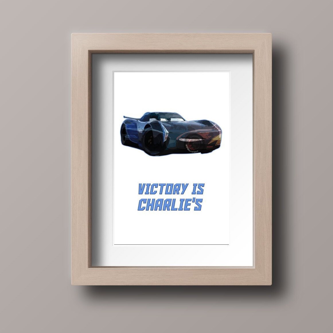 Disney Reg Cars Jackson Storm Backprint Kaos Pria main image 1