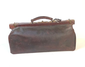 An Original Gladstone Bag from The Victorian Era