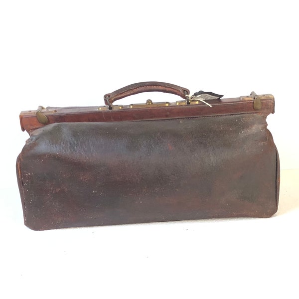 An original Gladstone bag from the Victorian era.