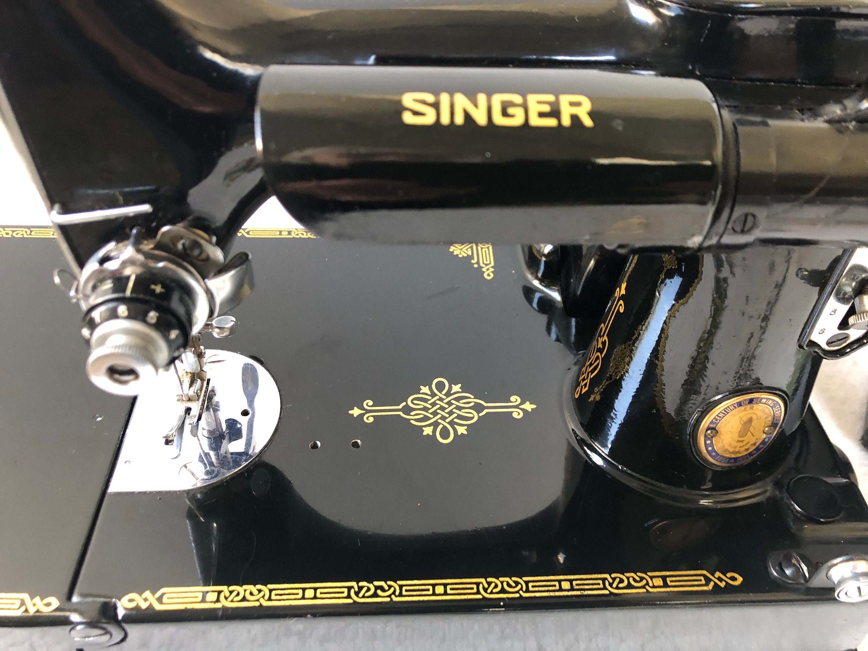 Vintage Singer Featherweight Sewing Machine 221K1. Very Rare Etsy
