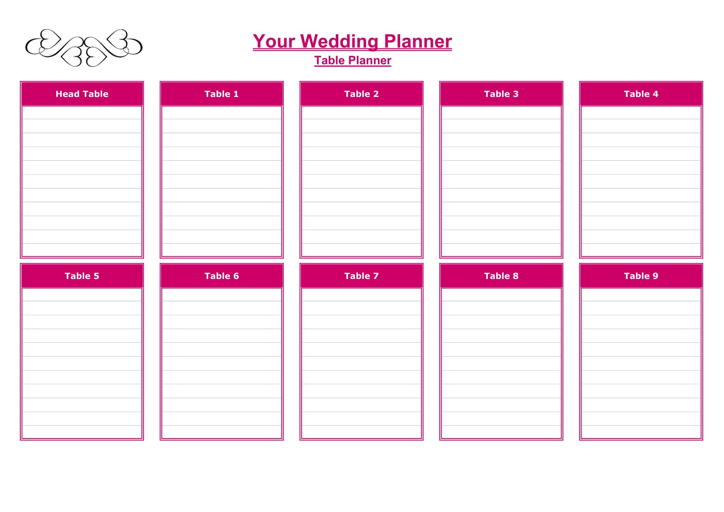 Wedding Planner Excel Spreadsheet Wedding Planner Budget Etsy UK