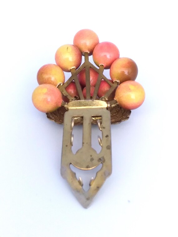 Dress Clip Vintage Miriam Haskell Style Grape Clu… - image 10