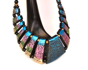 Collier plastron vintage Boho Statement Estate