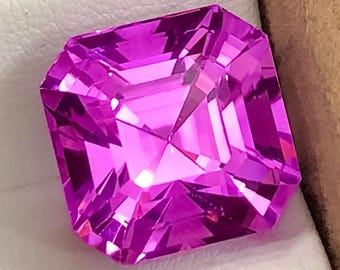Pink Kunzit 19.60 ct, Asscher Cut - Präzisions-Step-Cut-Edelstein aus Afghanistan