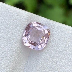 Lavender Pink Spinel Gemstone: 1.65 Carat Cushion Cut from Burma