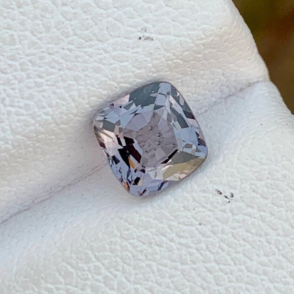 Grey Spinel Loose Gemstone, Faceted Spinel Gemstone, Natural Spinel Ring Stone, Cushion Cut Spinel Stone, Faceted Gemstone For Ring, 1.10 CT