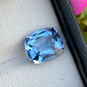 Santa Maria Blue Aquamarine Gemstone: Cushion Cut, 2.45 Carats