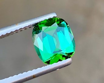 Natural Tourmaline Gemstone From Jaba Mine Afghanistan , Bluish Green Tourmaline Gemstone , 2 CT