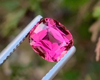 Natural Pink Tourmaline Gemstone: 2.00 CT Cushion Cut, Afghanistan Origin