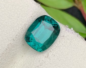 Sky Blue Tourmaline Gemstone: 2.15 Carat Cushion Cut, Afghanistan Origin