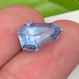 Santa Maria Blue Aquamarine Gemstone: Handmade Loose Gem, 3.70 Carat