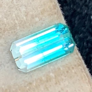 Neon Blue Tourmaline Stone: Cushion Cut Gemstone for Ring Making, 1.15 CT
