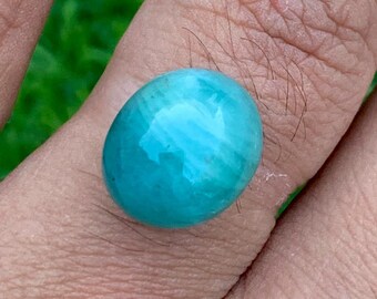 Grandidierite Cabochon: Rare Bluish-paraba colour Gemstone from Madagascar (7.25 CT