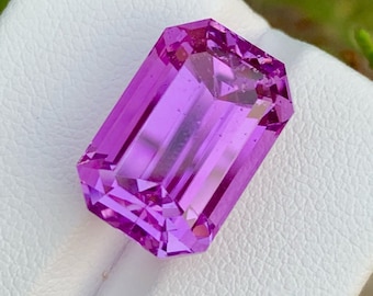 Lilac Kunzite Stone For Jewelry Making, Pink Kunzite Gemstone, 16.15 CT