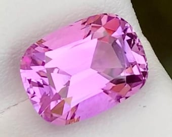 Pretty Pink Kunzite Gemstone: 5.05 CT Faceted Cushion Cut From Nuristan Afghanistan