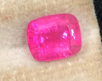 Pink Rubellit 1.10ct Kissenschliff aus Afghanistan