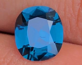 Cobalt Spinel 1.49ct Cushion Cut Tanzanian – Vivid Blue Certified Gemstone