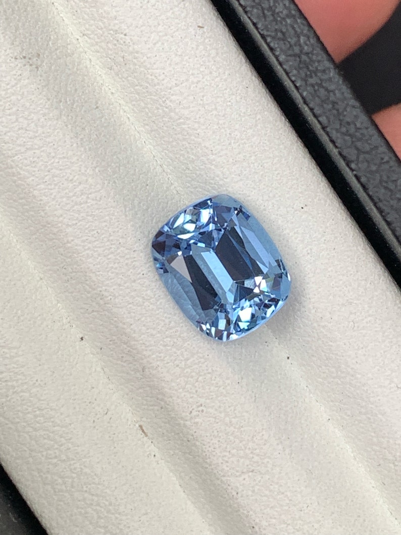 Aquamarine Loose Gemstone Perfect Cushion Cut Beautiful Etsy