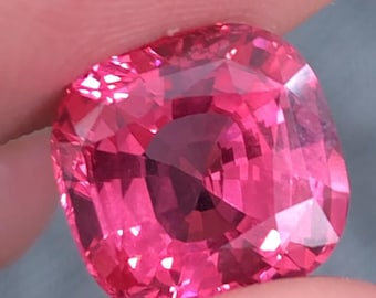 Vivid Pinkish-Red Mahenge Spinel Gemstone: 5 CT Rare Collector's Stone