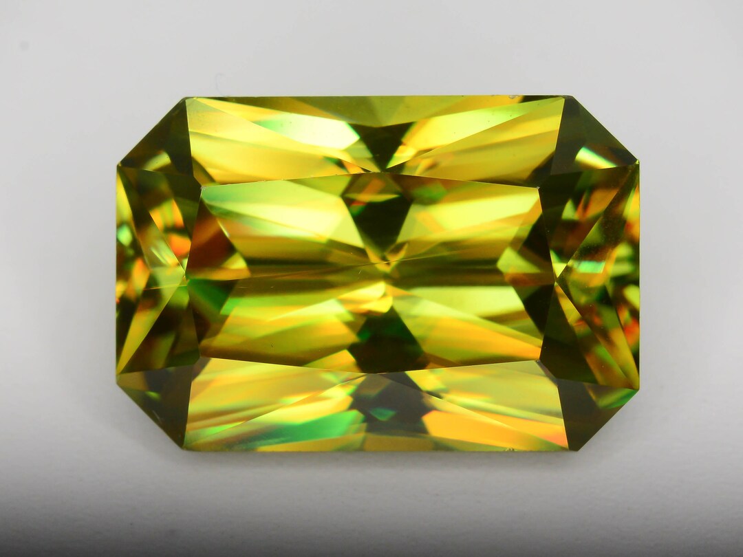 Full Fire Sphene Loose Gemstone, Natural Sphene Gemstone for Engagement