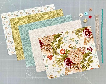 Fabric Pack “Timeless” Great for slow stitch projects!