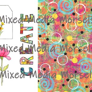 Digitale download - beschilderd papier + versieringen