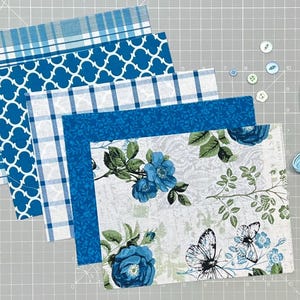 Stoffpaket „Lovin’ the Blues“ Super fürs langsame Sticken!