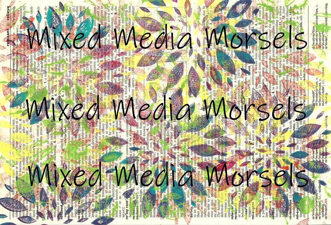 Digital Download Floral Stamped Dictionary Page Etsy