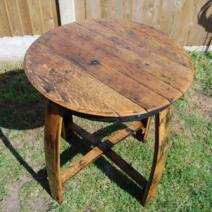 Whisky barrel indoor / outdoor table