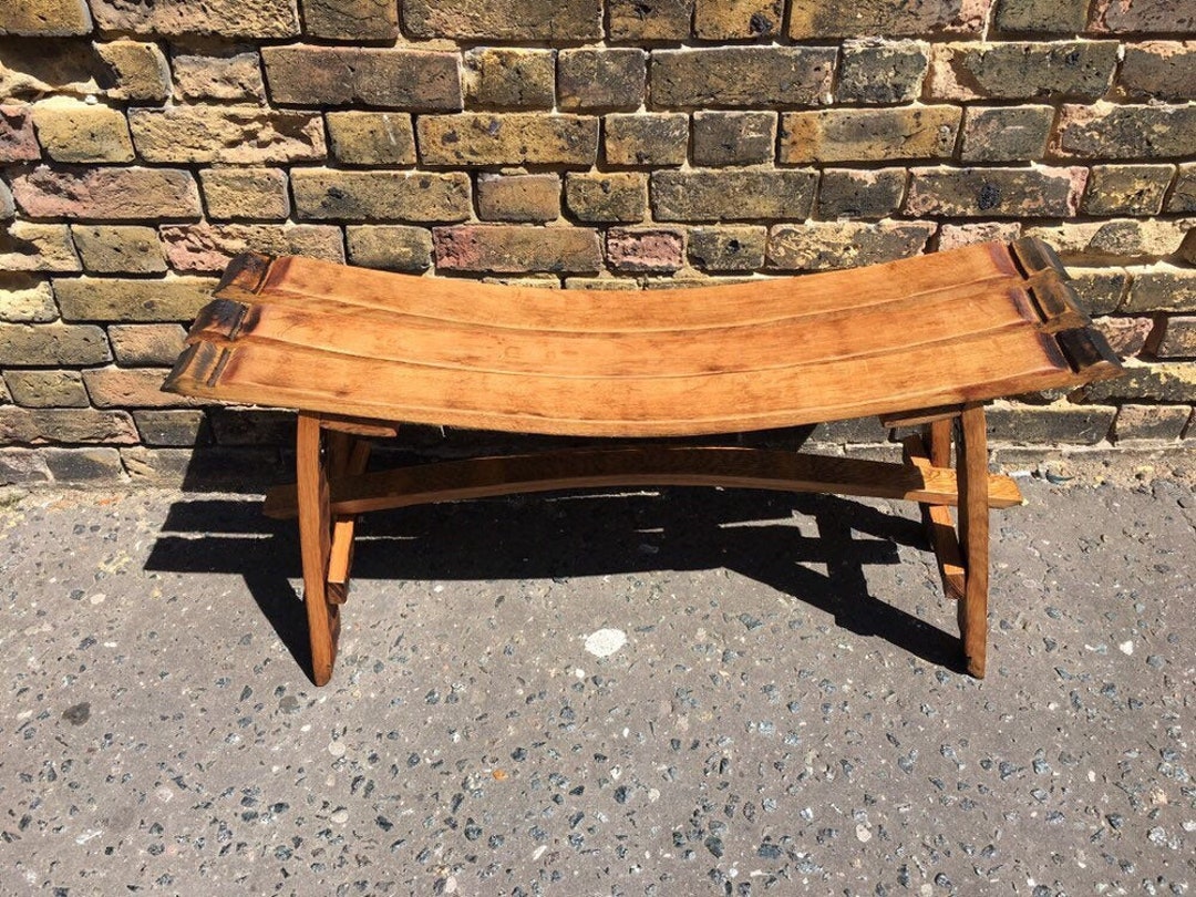Whisky Barrel Stave Madeira Indoor Outdoor Bench Etsy UK