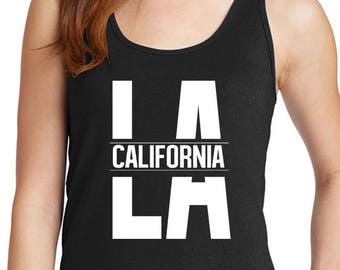 Tank Tops for Women La California Cali Los Angeles Most Popular Sign Tanks