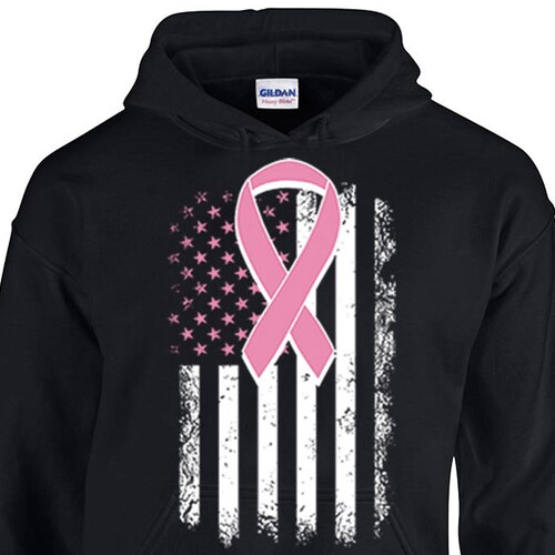 Sweat à Capuche 'Fuck Cancer' Avec Ruban Rose - Pour La Sensibilisation Au Cancer Du Sein, Soutien Aux Survivants