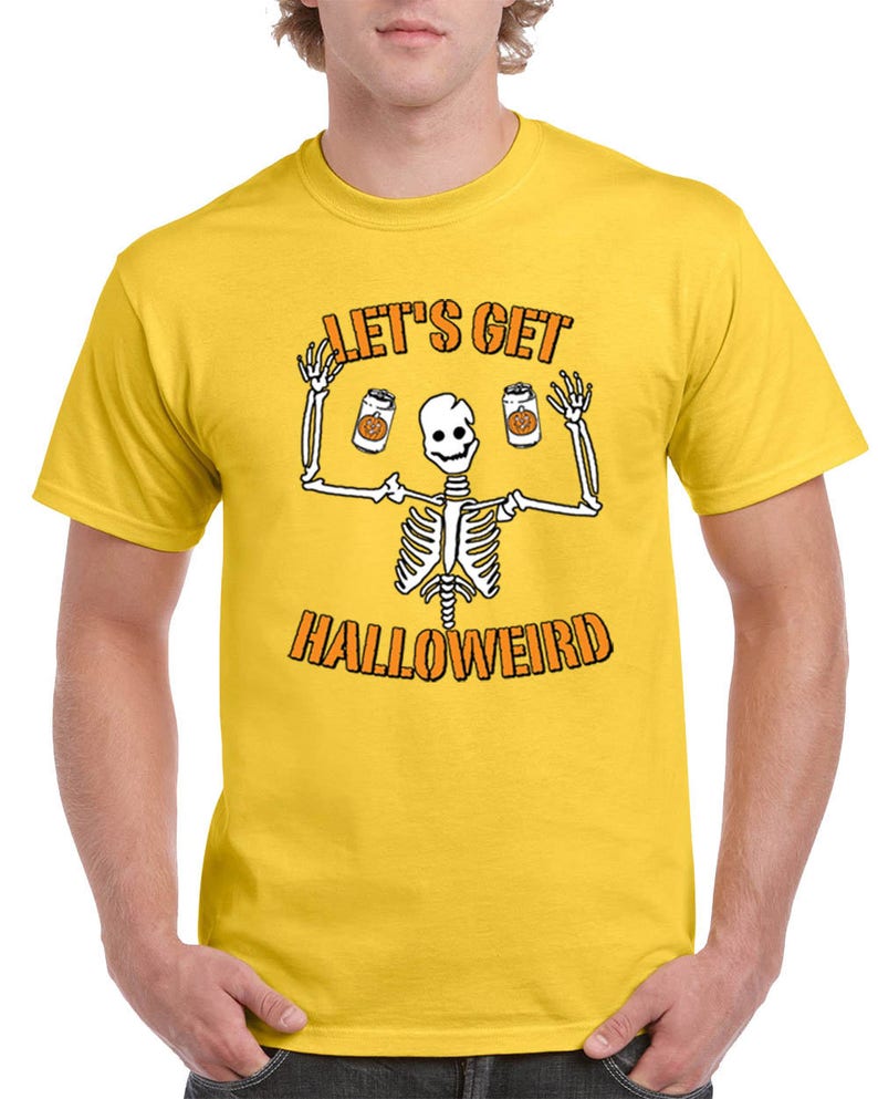 Halloween Costume Let's Get Halloweird T-Shirts for Men image 10