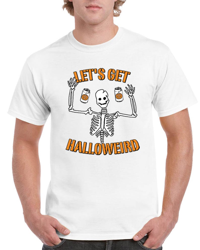 Halloween Costume Let's Get Halloweird T-Shirts for Men image 1